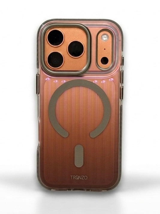 TRONZO BC-159 Gray Gradient  – Premium Transparent MagSafe iPhone Case