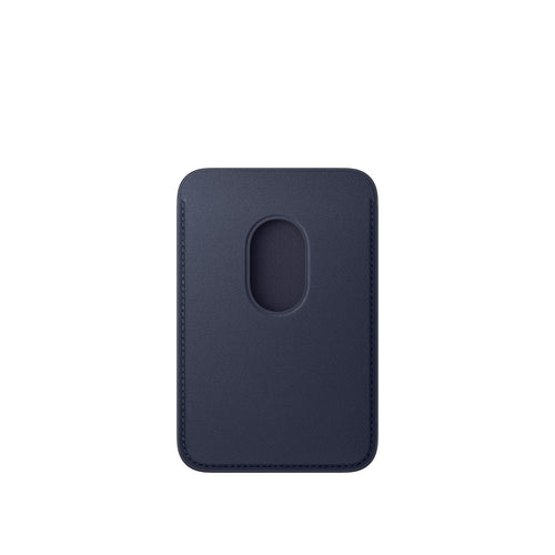 Apple Leather Wallet with MagSafe (for iPhone)-Navy