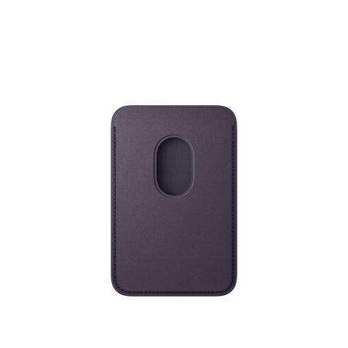 Apple Leather Wallet with MagSafe (for iPhone)-Midnight Purple
